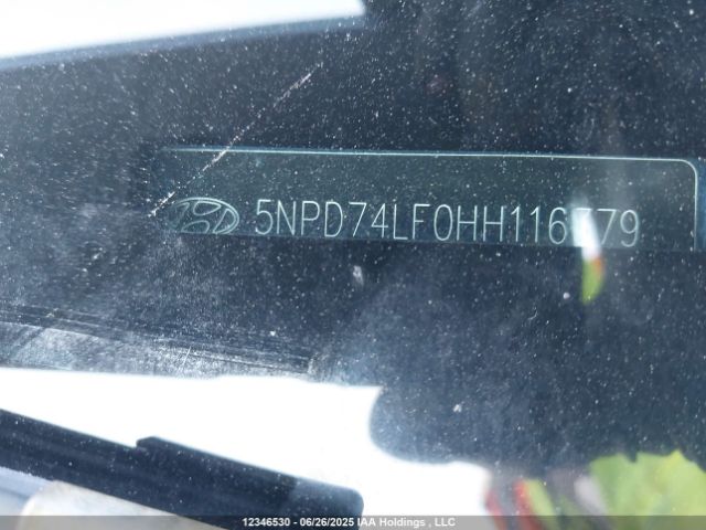 5NPD74LF0HH116379 Hyundai 2017