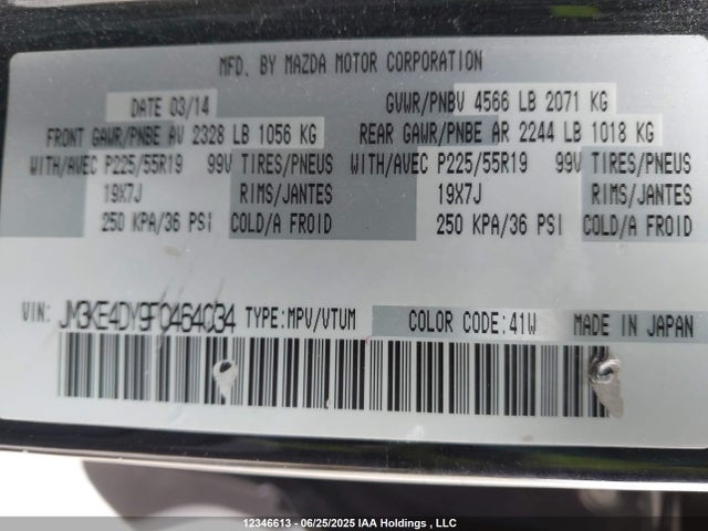 JM3KE4DY9F0464034 Mazda py