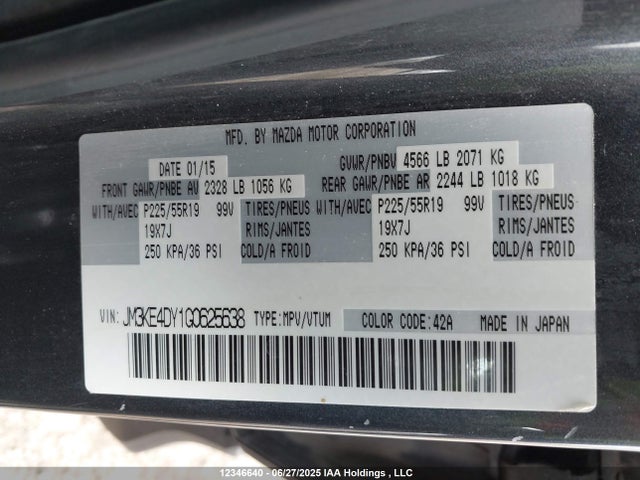 JM3KE4DY1G0625638 Mazda py