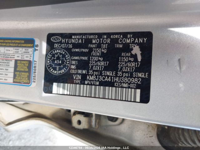 KM8J3CA41HU380982 Hyundai gdi nu