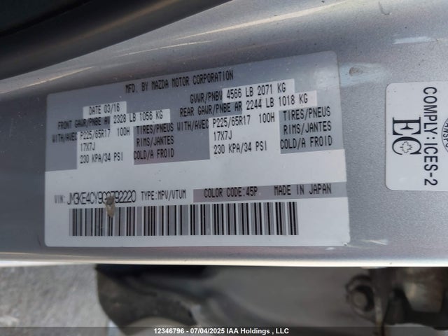 JM3KE4CY9G0792220 Mazda py