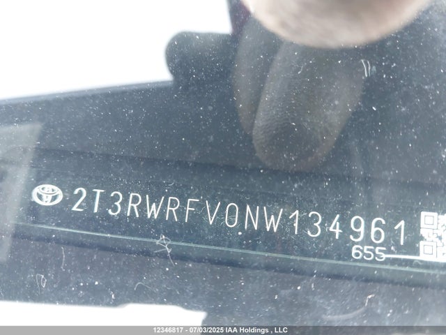 2T3RWRFV0NW134961 Toyota a25a-fxs, 3nm+4nm(ni)