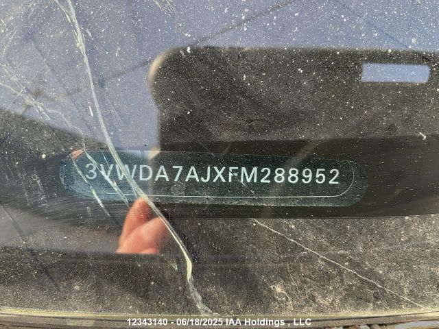 3VWDA7AJXFM288952 Volkswagen 2015