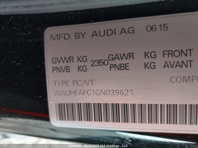 WAUHFAFC1GN039621 Audi 2016