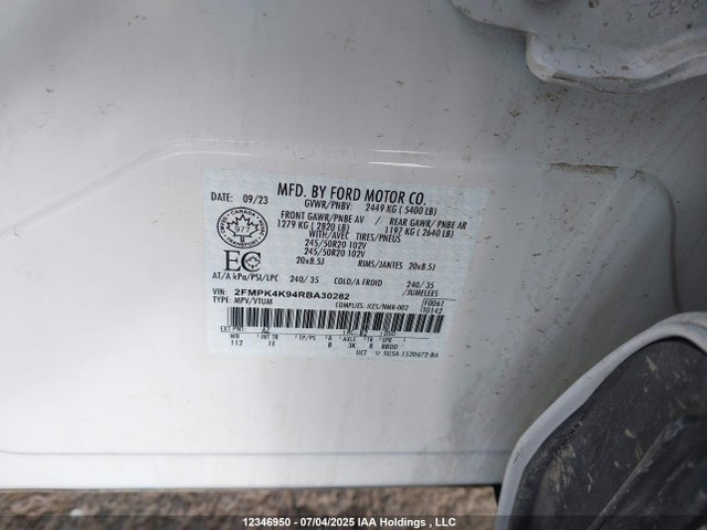 Ford gtdi 2024 2FMPK4K94RBA30282 Image 9