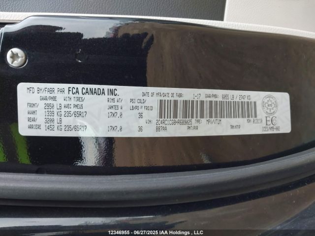 2C4RC1CG8HR689025 Chrysler Pacifica