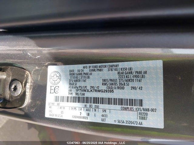 1FTVW3LK7RWG29395 Ford F-150