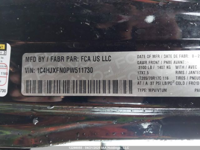 1C4HJXFN0PW511730 Jeep Wrangler