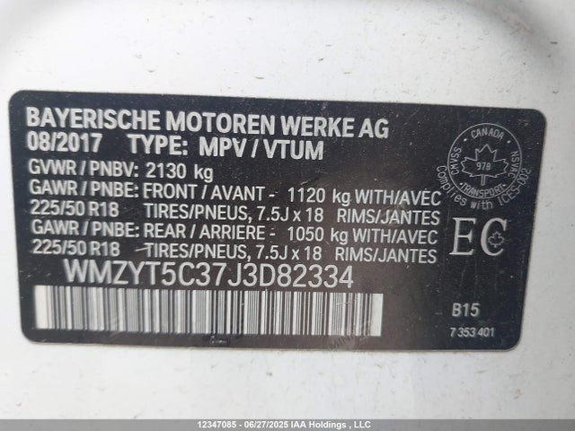 WMZYT5C37J3D82334 Mini 2018