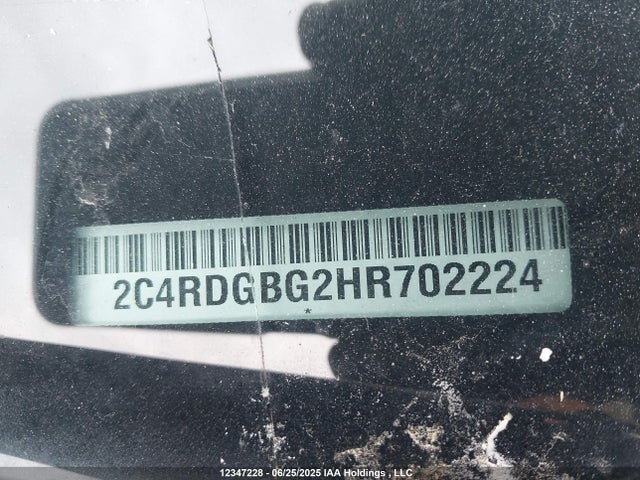 2C4RDGBG2HR702224 Dodge 2017