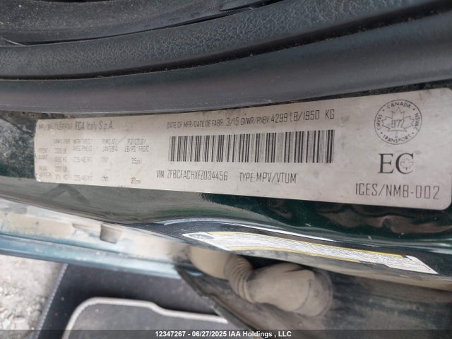 ZFBCFACHXFZ034456 Fiat 2015