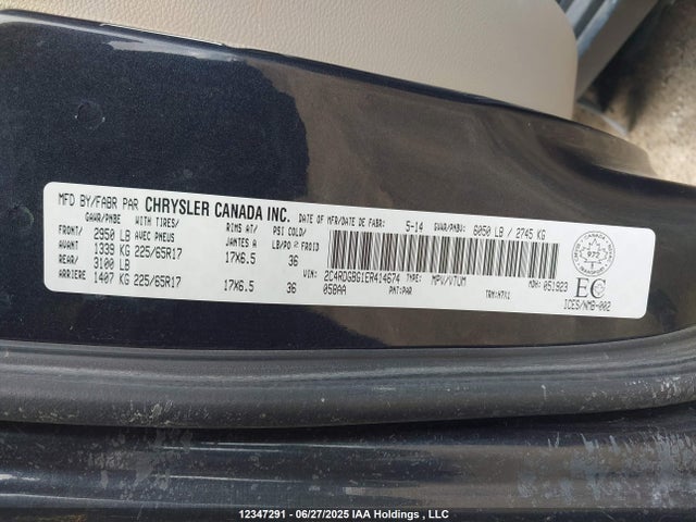 2C4RDGBG1ER414674 Dodge 2014