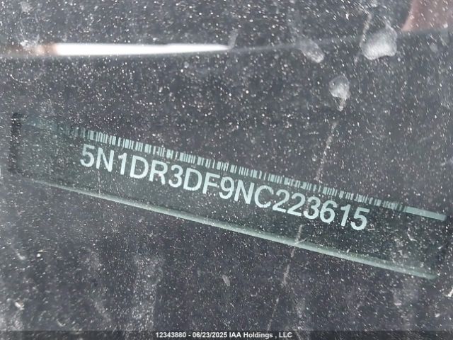 5N1DR3DF9NC223615 Nissan 2022