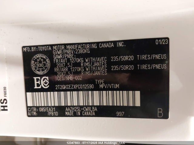 2T2GKCEZXPC012590 Lexus a25a-fxs, 5nm+4nm
