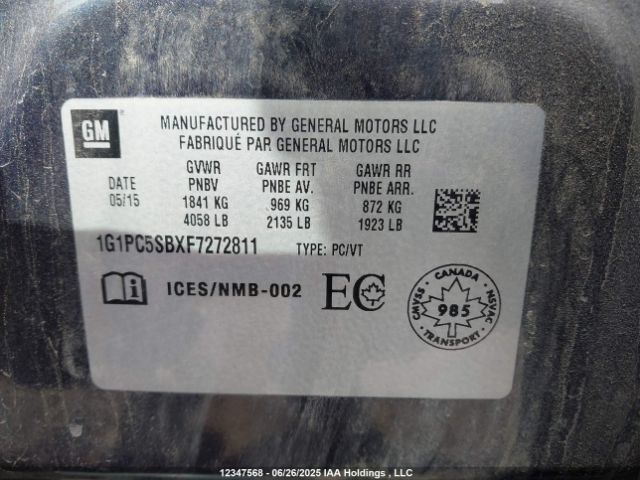 1G1PC5SBXF7272811 Chevrolet LUV