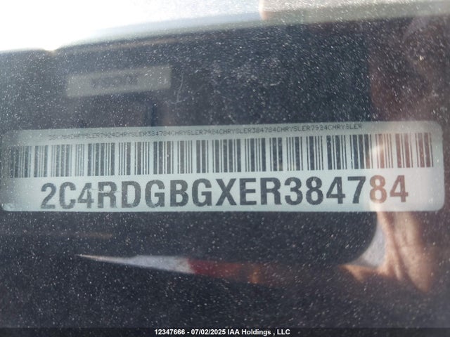 2C4RDGBGXER384784 Dodge Grand Caravan