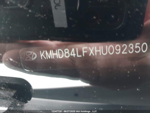 KMHD84LFXHU092350 Hyundai 2017