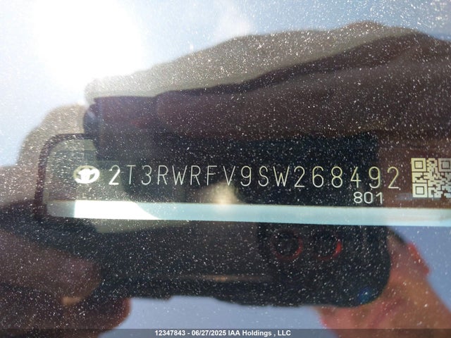 2T3RWRFV9SW268492 Toyota a25a-fxs