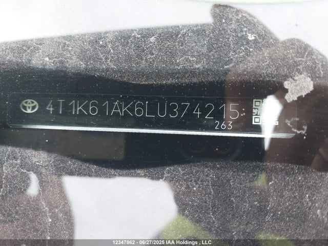 4T1K61AK6LU374215 Toyota a25a-fks