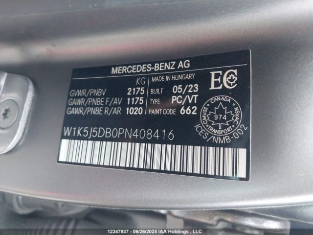 W1K5J5DB0PN408416 Mercedes-Benz m139q