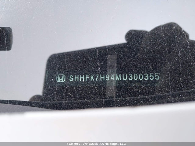 SHHFK7H94MU300355 Honda l15ba