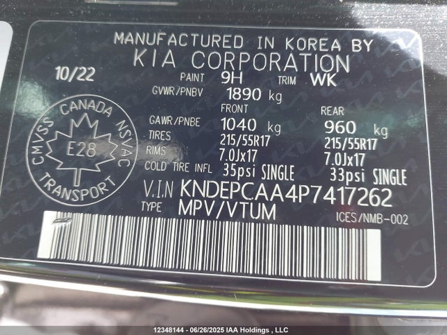 KIA nu 2023 KNDEPCAA4P7417262 Image 19