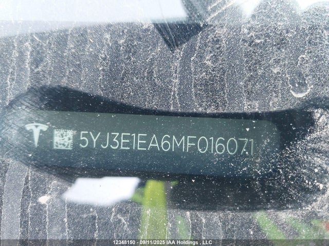5YJ3E1EA6MF016071 Tesla MODEL 3