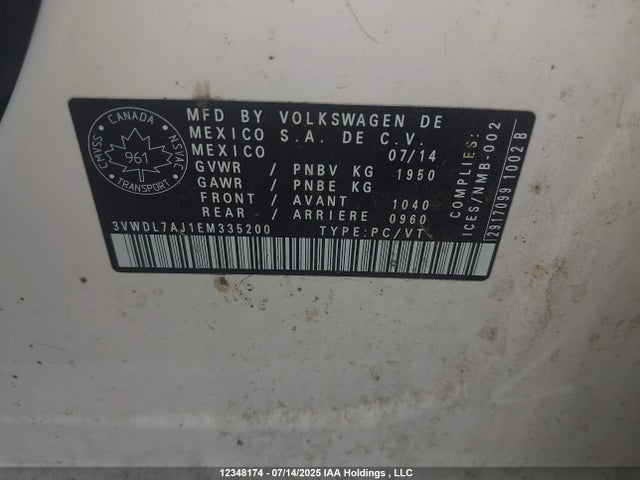 3VWDL7AJ1EM335200 Volkswagen Jetta