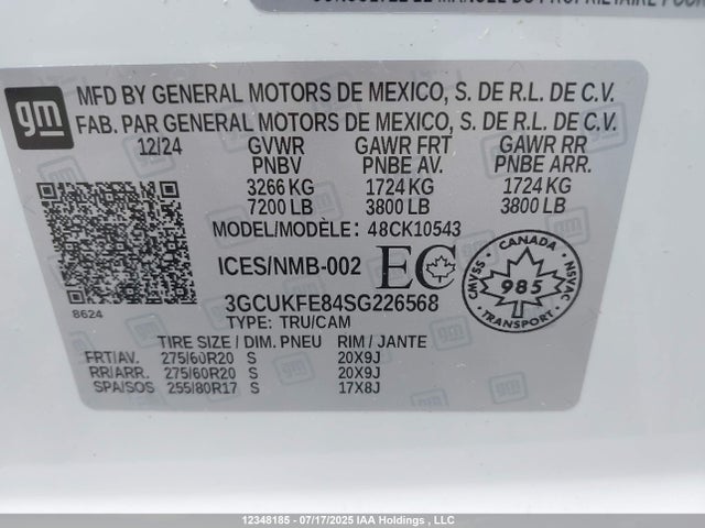 Chevrolet lz0 2025 3GCUKFE84SG226568 Image 9