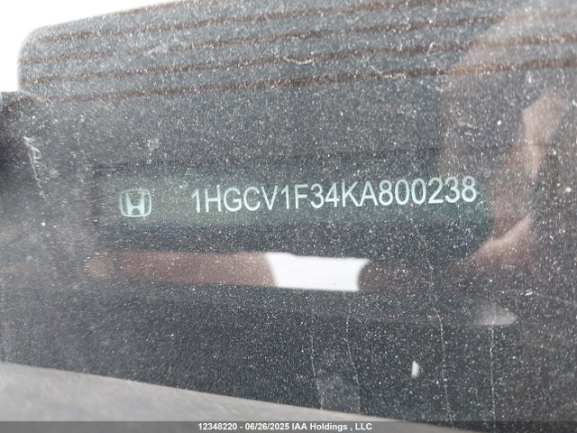 1HGCV1F34KA800238 Honda l15be