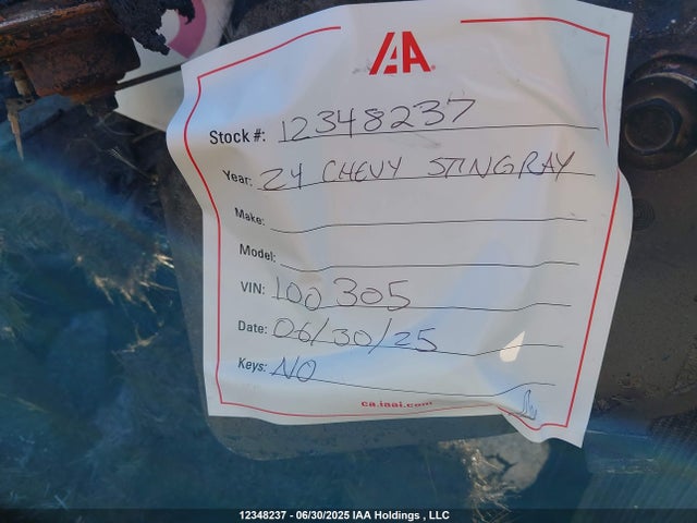 Продаж на аукціоні авто 2024 Chevrolet Stingray 1lt Rwd, vin: 1G1YA2D43R5100305, номер лоту: 12348237
