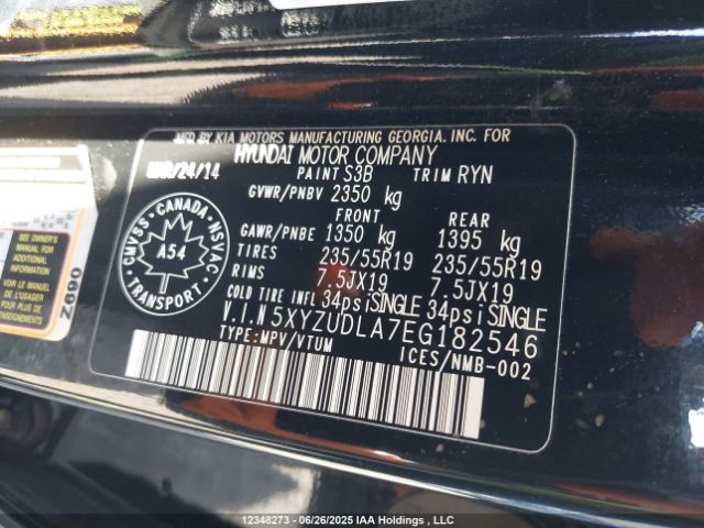 5XYZUDLA7EG182546 Hyundai t-gdi theta
