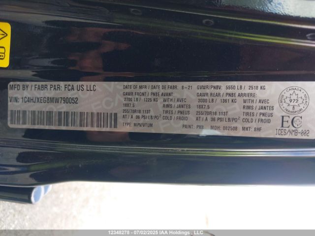 1C4HJXEG8MW790052 Jeep Wrangler
