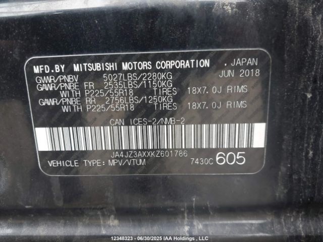 JA4JZ3AXXKZ601786 Mitsubishi mivec