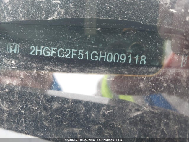 Honda k20c2 2016 2HGFC2F51GH009118 Image 9