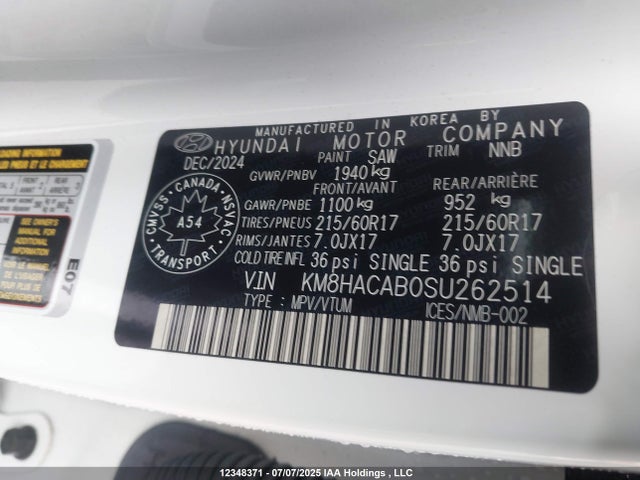 KM8HACAB0SU262514 Hyundai mpi nu pe