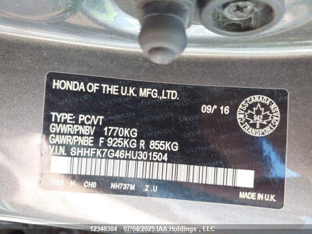 SHHFK7G46HU301504 Honda l15ba