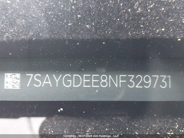 7SAYGDEE8NF329731 Tesla Model Y