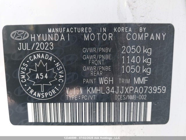 KMHL34JJXPA073959 Hyundai gdi nu pe