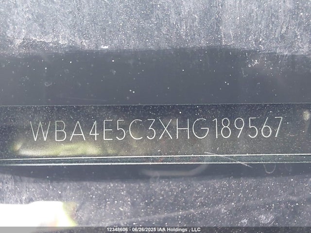WBA4E5C3XHG189567 BMW 2017