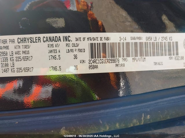 2C4RC1CG1ER299878 Chrysler 2014