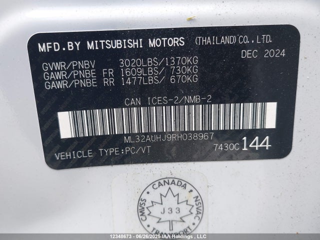 ML32AUHJ9RH038967 Mitsubishi mivec