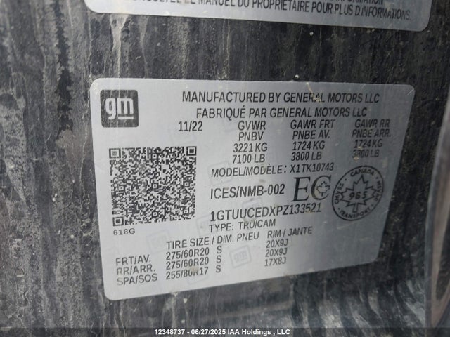 GMC l84 2023 1GTUUCEDXPZ133521 Image 9
