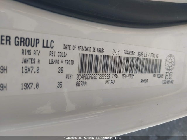 3C4PDDFG8ET222293 Dodge 2014