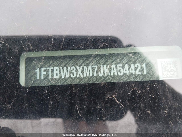 Продажа на аукционе авто 2018 Ford Transit T-350, vin: 1FTBW3XM7JKA54421, номер лота: 12349025