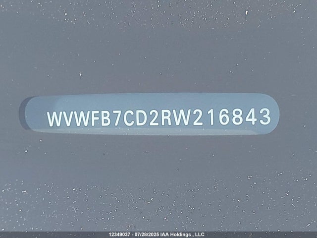 WVWFB7CD2RW216843 Volkswagen 2.0 tsi