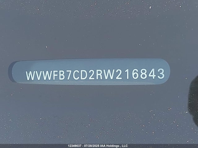 WVWFB7CD2RW216843 Volkswagen 2.0 tsi