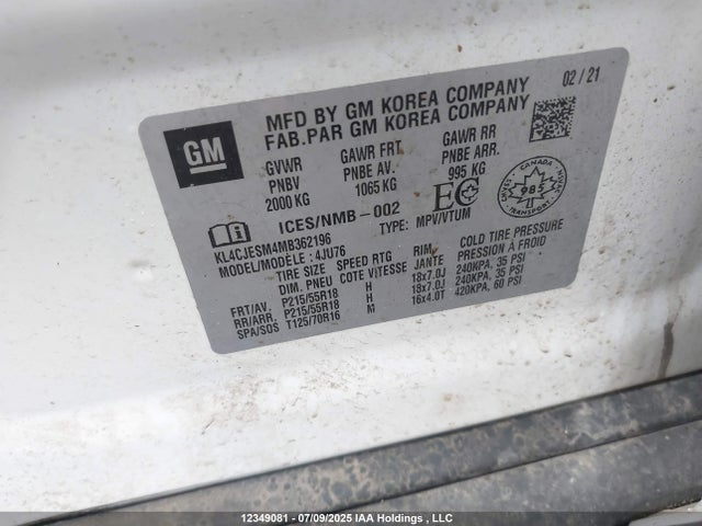 KL4CJESM4MB362196 Buick le2