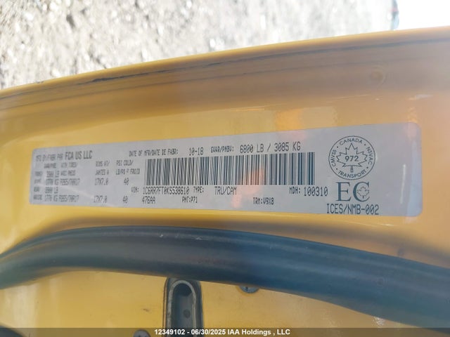RAM 2019 2019 1C6RR7FT0KS538610 Image 18