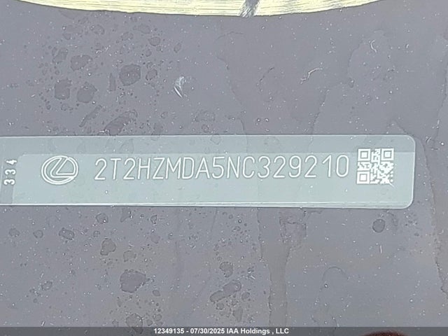 2T2HZMDA5NC329210 Lexus 2gr-fks